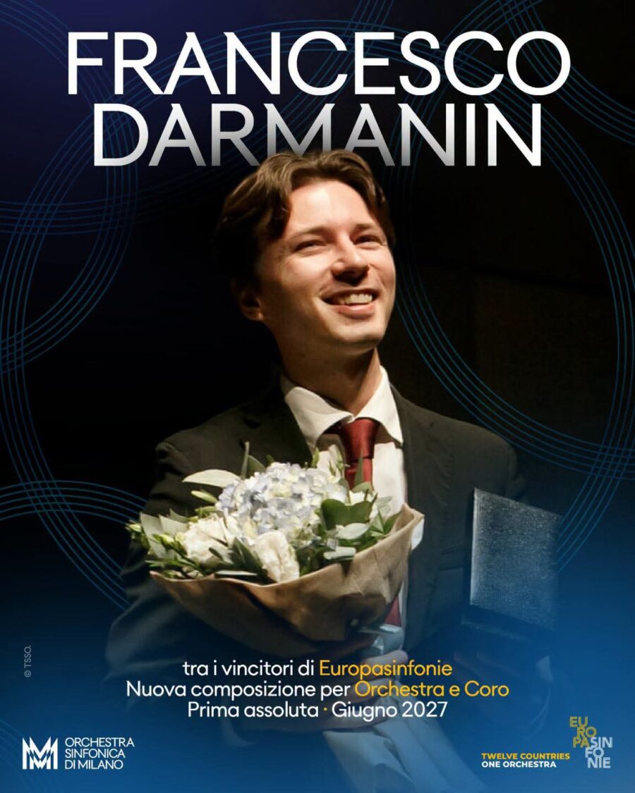 Francesco Darmanin tra i vincitori del concorso internazionale Europasinfonie